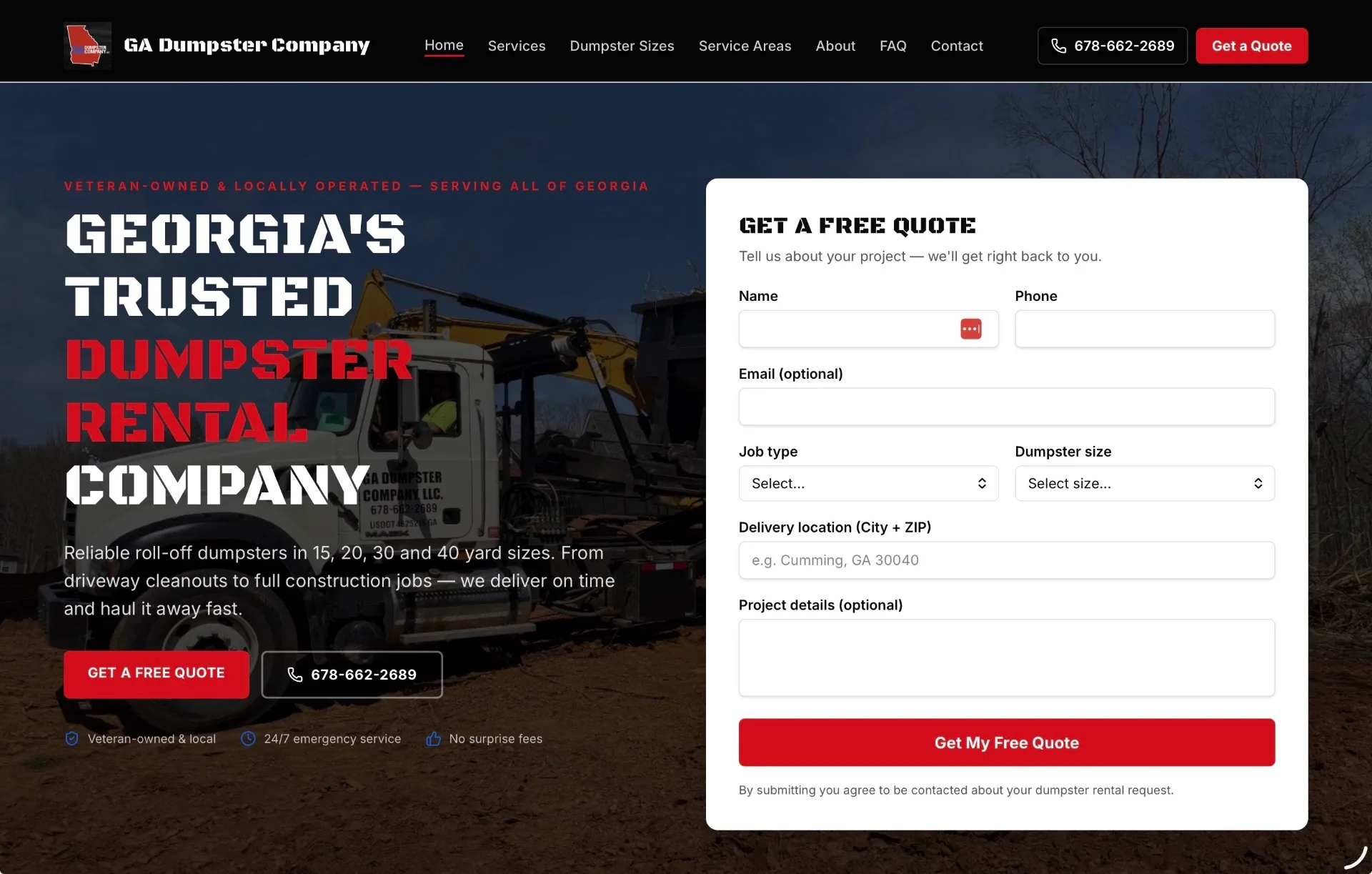GA Dumpster Company